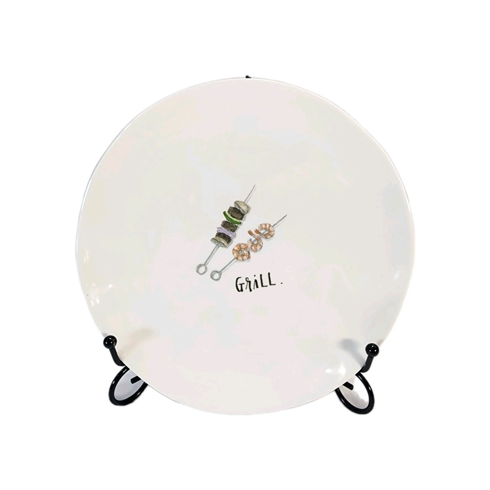 Rae Dunn Artisan Collection Grill 8 Inch Plate